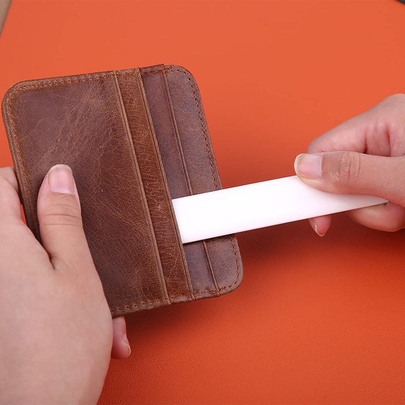 JUPEAN 8 PCS Bone Folder Tool, Plastic Bone Folder Paper Creaser Set Scoring Tool for Paper Crafts Book-Binding Card Making and Office Supplies for Diy Handmade Leather Burnishing Bookbinding Books Cards - Image 4